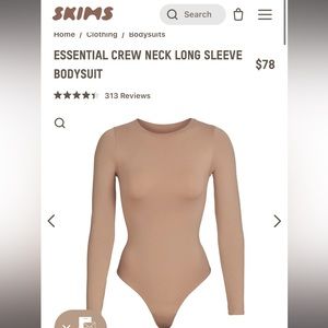 Skims Bodysuit - New Without Tags